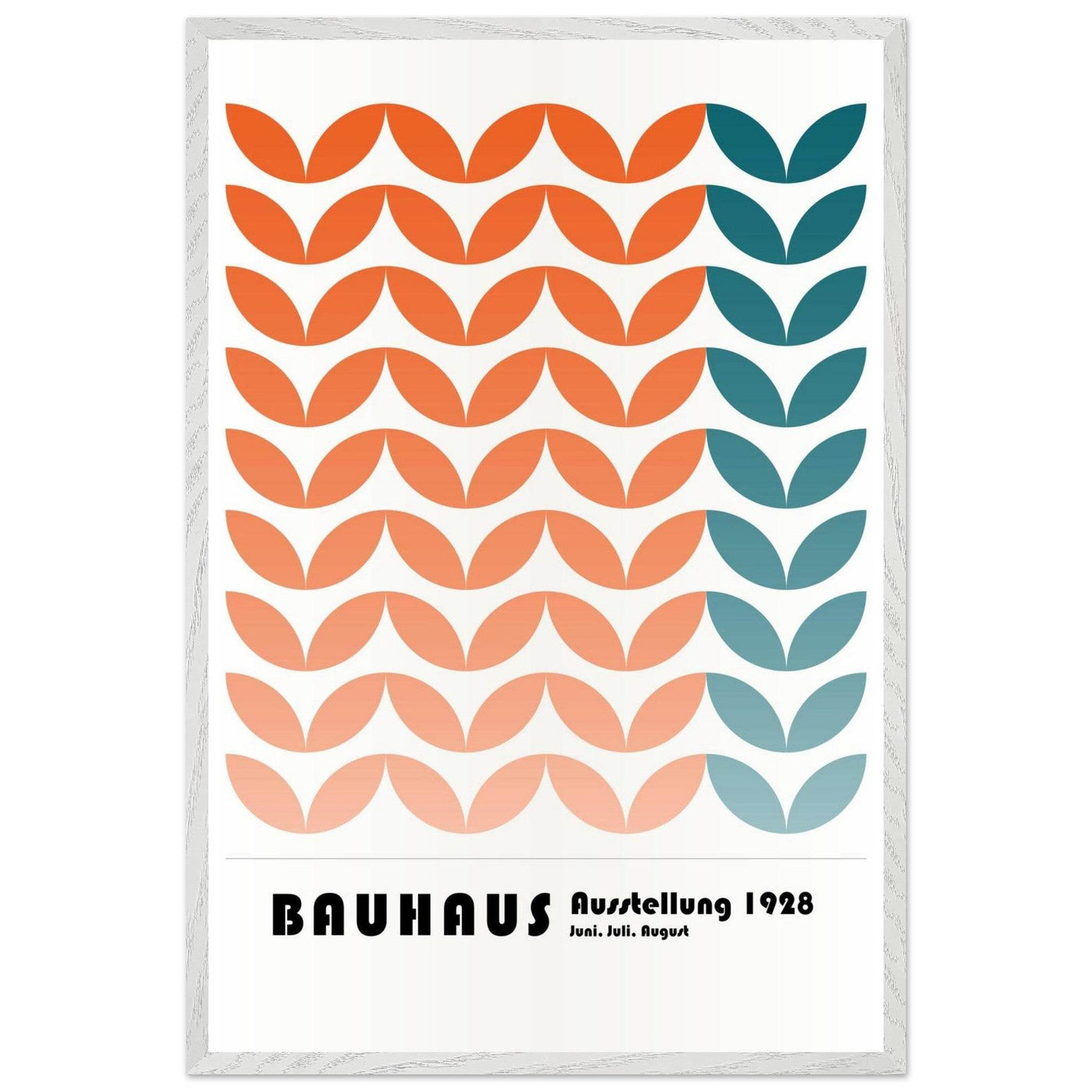 Bauhaus-Style The Blue Waves - Vibrantwalls
