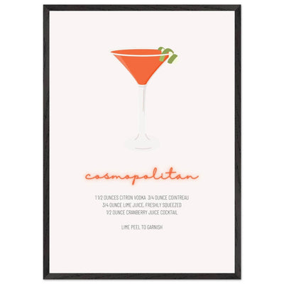 Cosmopolitan Cocktail Recipe Pink Vodka Cranberry Drink - Refreshing Cocktail Delight - Vibrantwalls