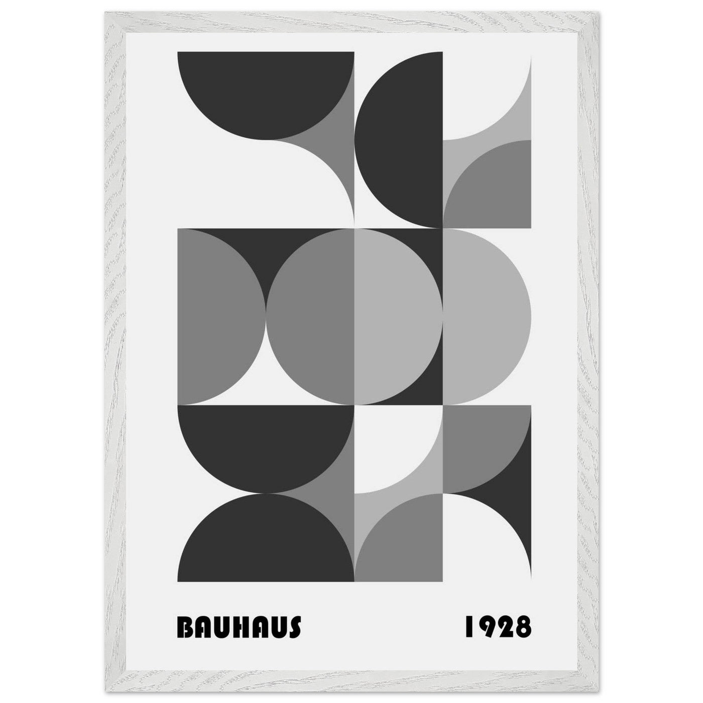 Bauhaus 1928 - Geometric Monochrome - Vibrantwalls