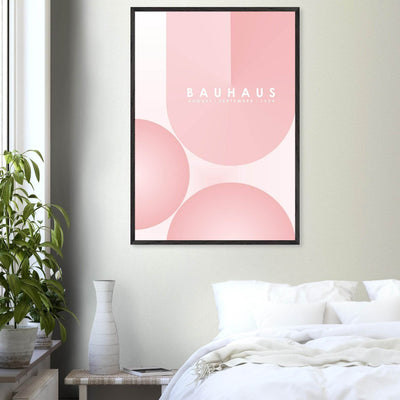 Bauhaus Soft Pink Geometric Design for Contemporary Spaces - Vibrantwalls