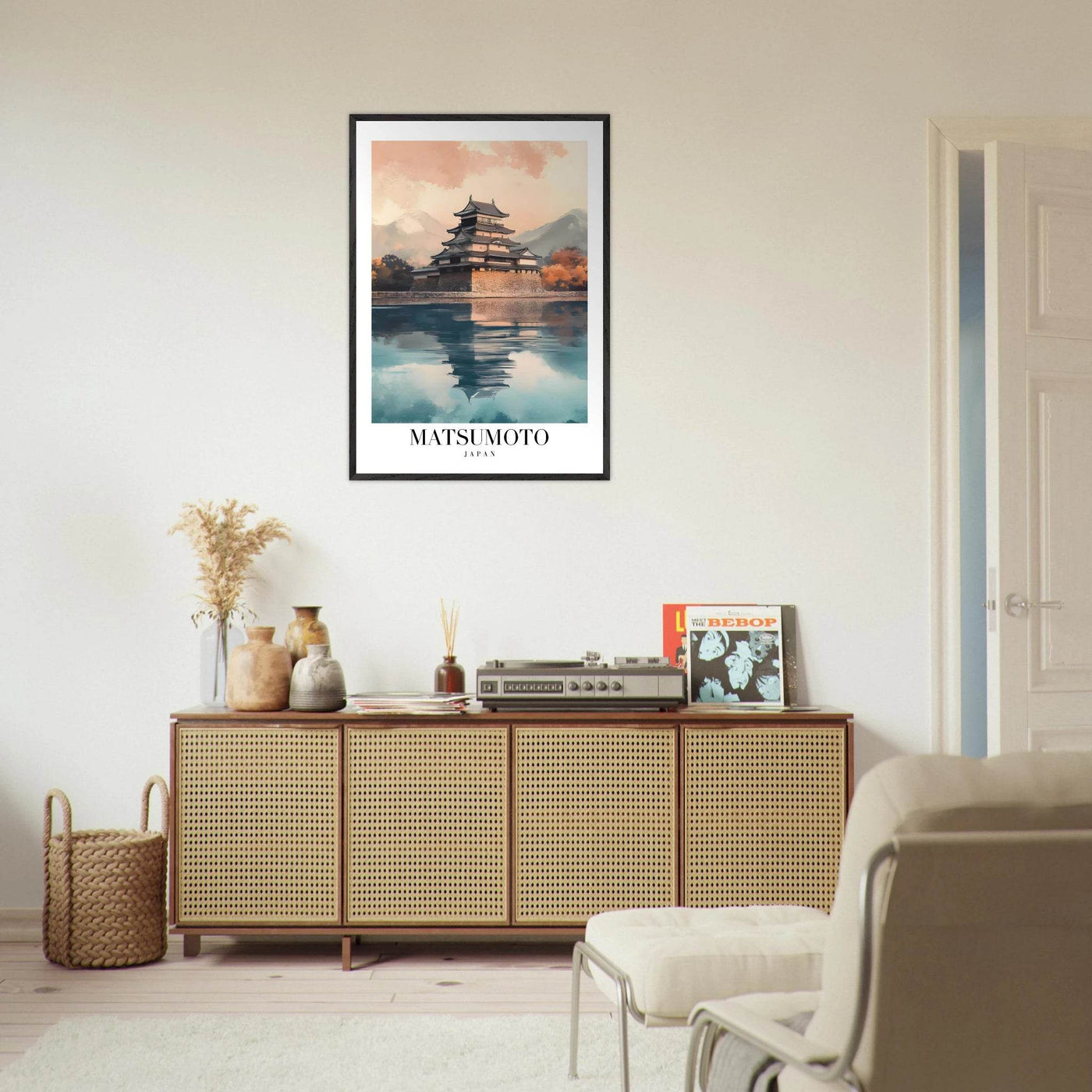Matsumoto Japan Framed Poster – Serene Travel Wall Art with Wooden Frame - Vibrantwalls