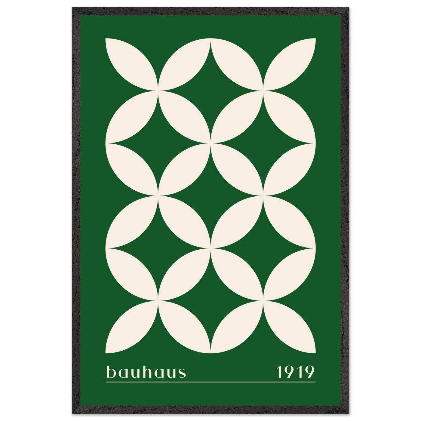 Bauhaus 1919 Green & Beige - Vibrantwalls