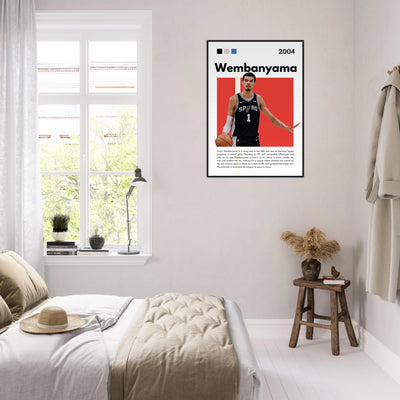Victor Wembanyama Wemby Spurs Modern Art Print Vibrantwalls