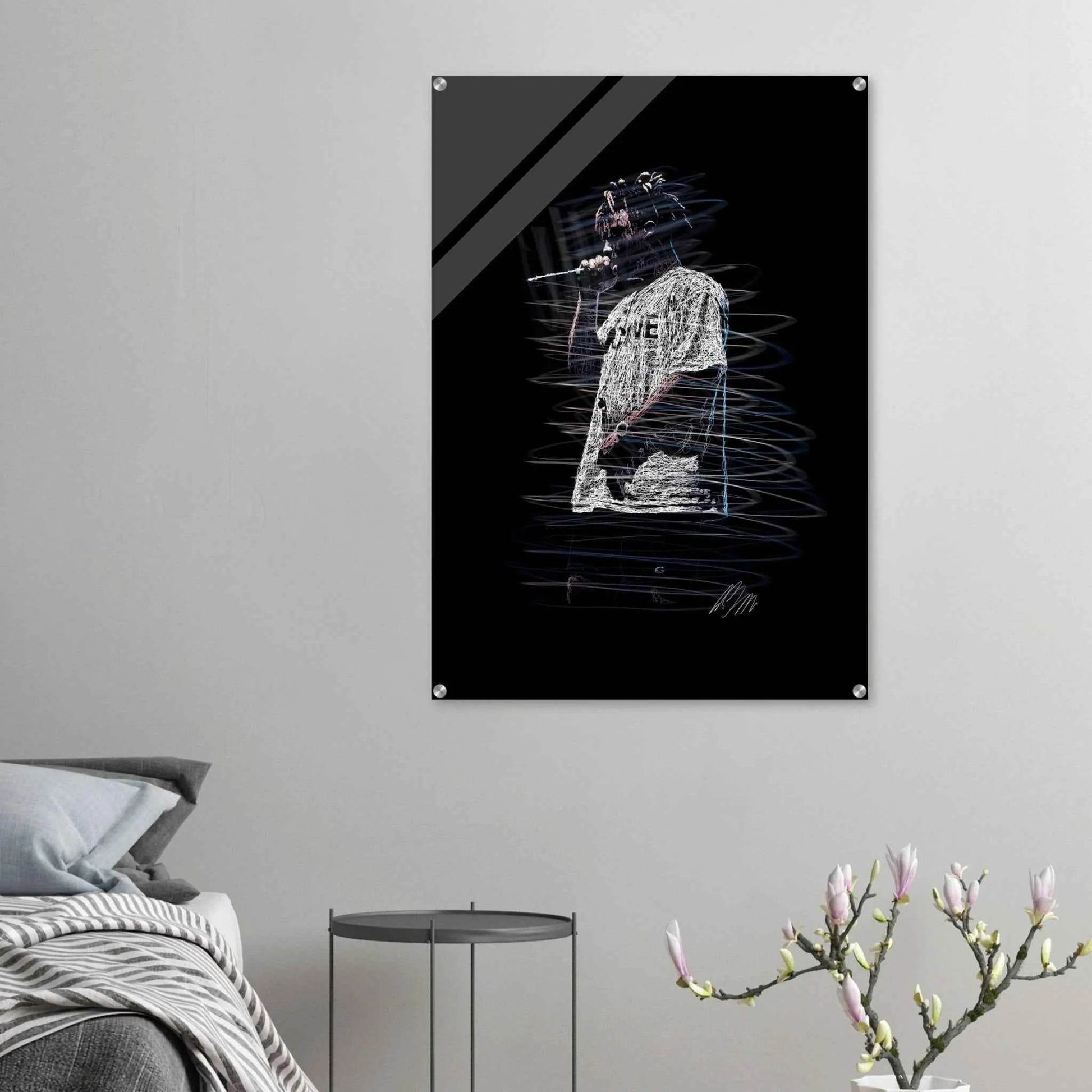 Phantom Echoes Acrylic Print - Modern, Luminous Wall Art Available in Multiple Sizes - Vibrantwalls