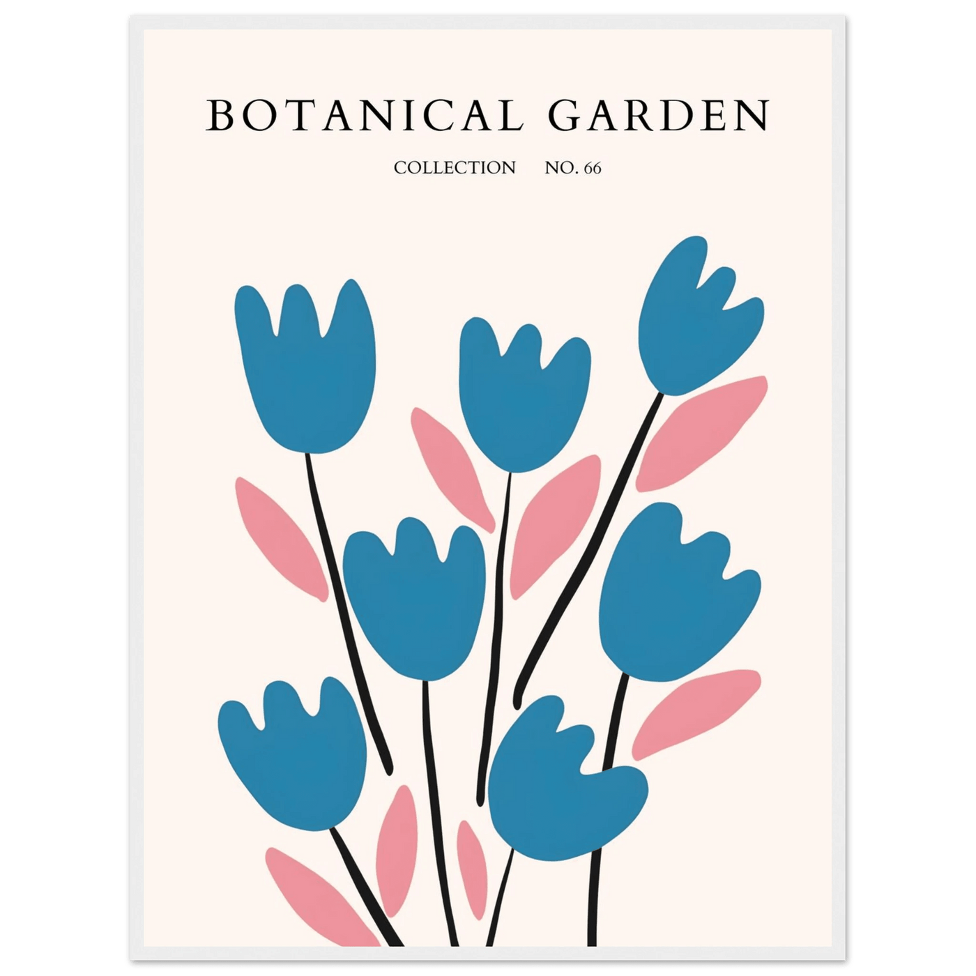 Abstract Botanical Garden Framed Poster – Modern Floral Art Print | Ready-to-Hang in Various Sizes & Frames - Vibrantwalls