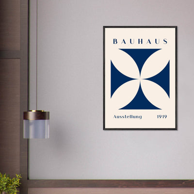 Bauhaus Exhibition 1919 - Navy Cream - Vibrantwalls