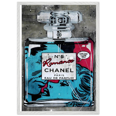 Chanel No. 5 'Romance' Pop Art Print - Iconic Fragrance Art in Your Choice of Frame & Size - Vibrantwalls