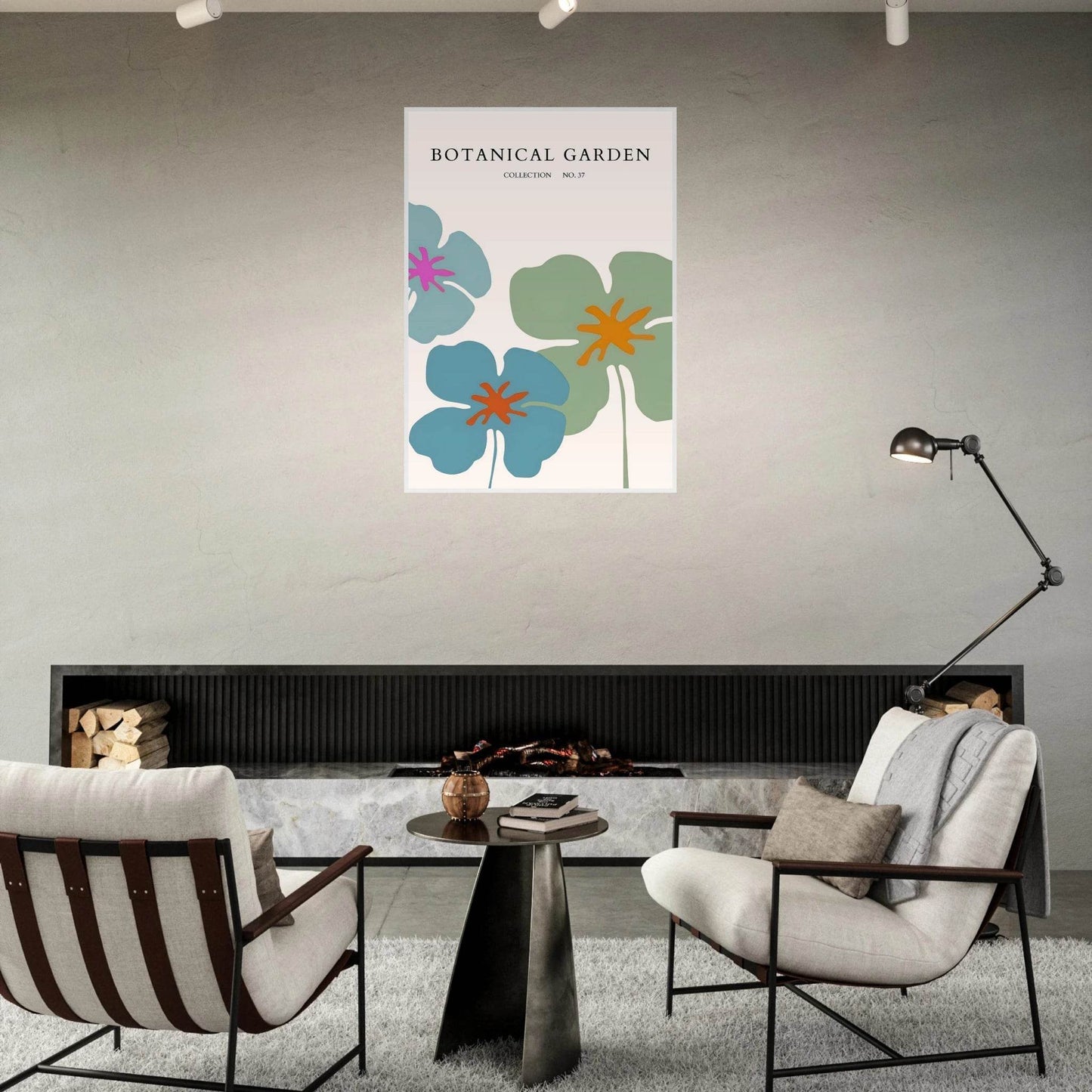 Abstract Botanical Garden Framed Posters – Vibrant Floral Art Prints in Your Choice of Frame & Size | Ready-to-Hang - Vibrantwalls