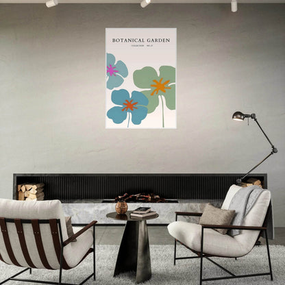 Abstract Botanical Garden Framed Posters – Vibrant Floral Art Prints in Your Choice of Frame & Size | Ready-to-Hang - Vibrantwalls