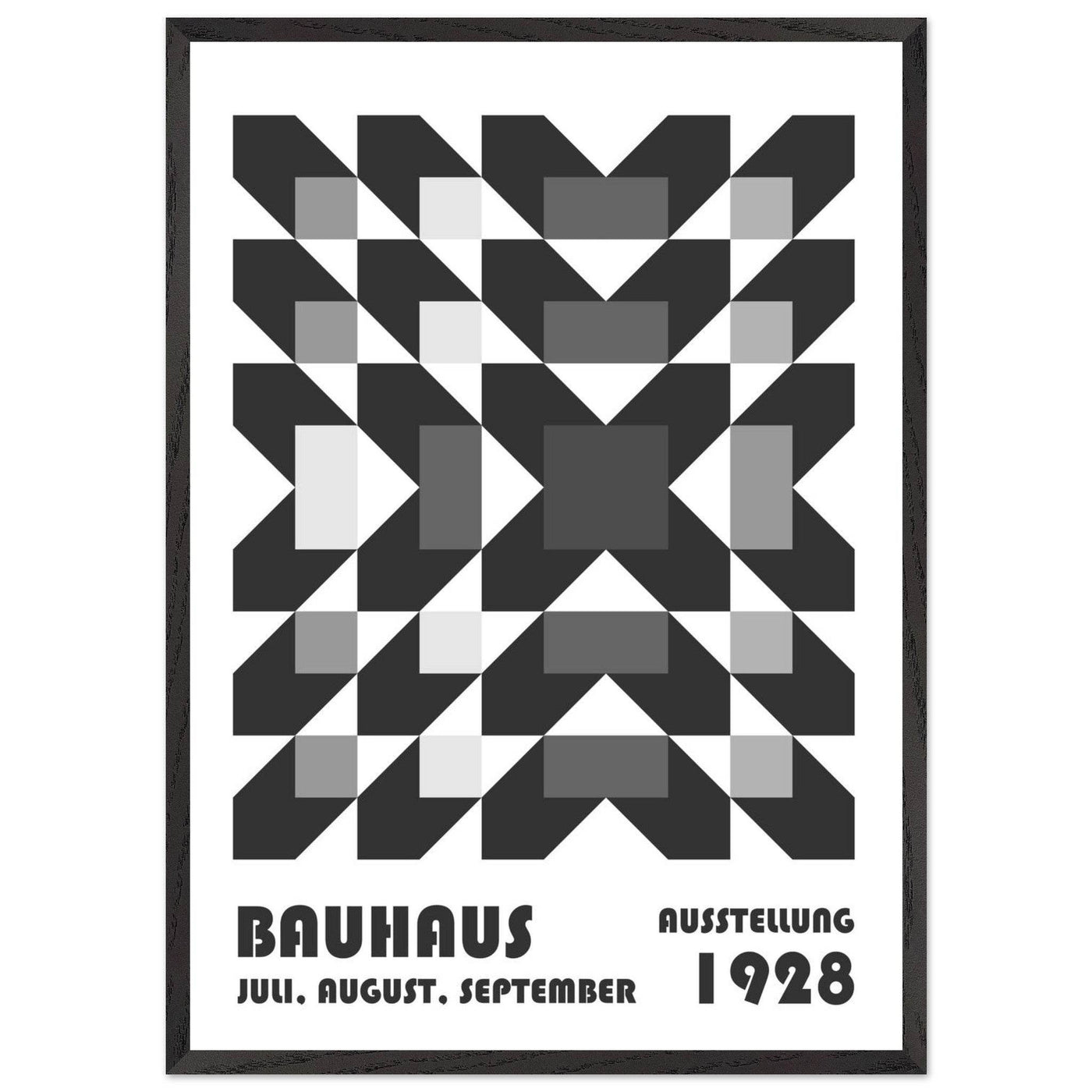 Bauhaus-Style Geometric Grid - Vibrantwalls