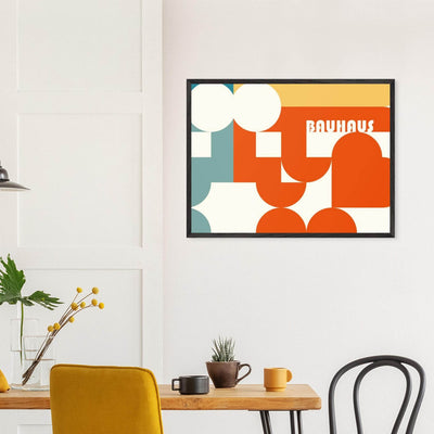 Bauhaus-Style Abstract Geometric Art - Vibrantwalls