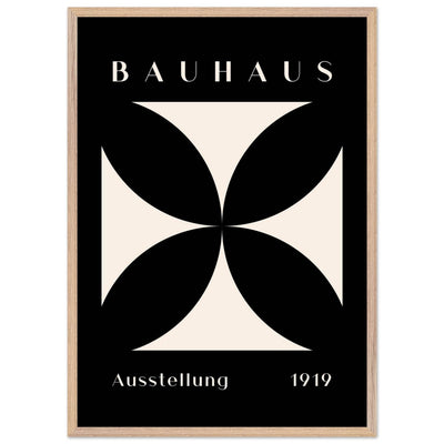 Bauhaus Ausstellung 1919 Black & Cream Minimalist - Vibrantwalls