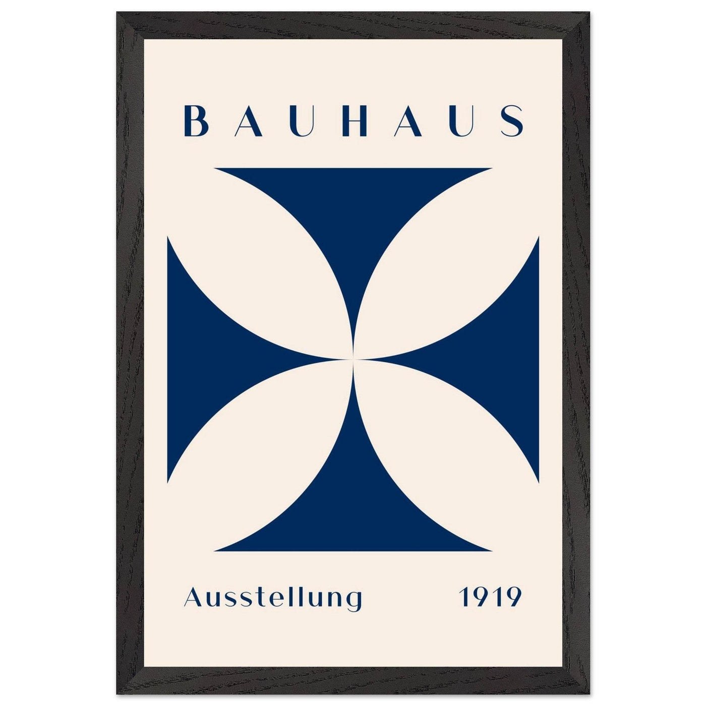 Bauhaus Exhibition 1919 - Navy Cream - Vibrantwalls