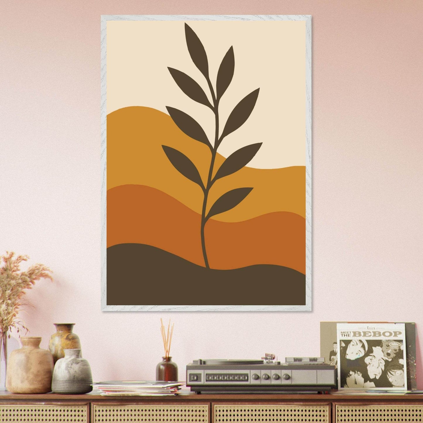 Minimalist Desert Bloom - Vibrantwalls