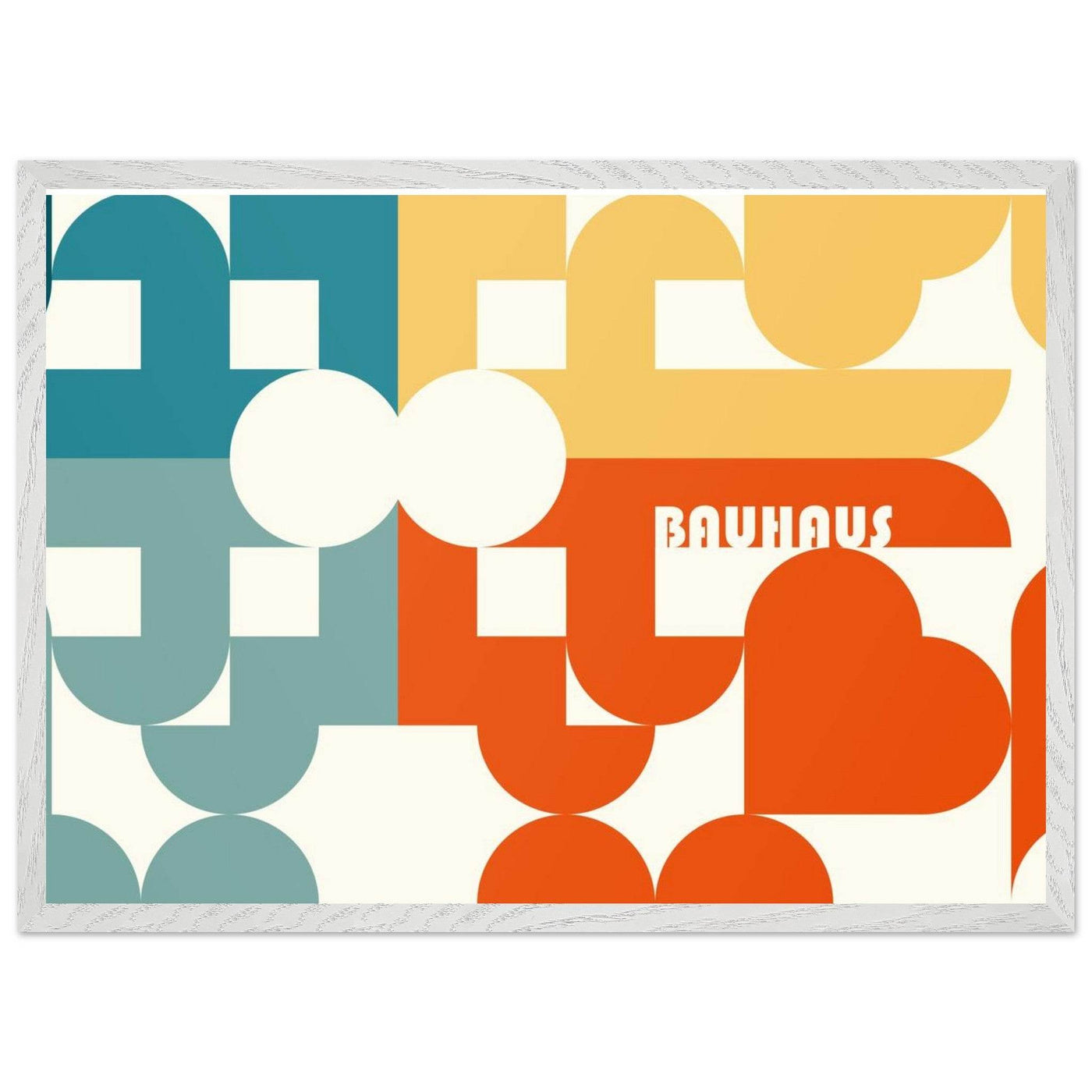 Bauhaus-Style Abstract Geometric Art - Vibrantwalls