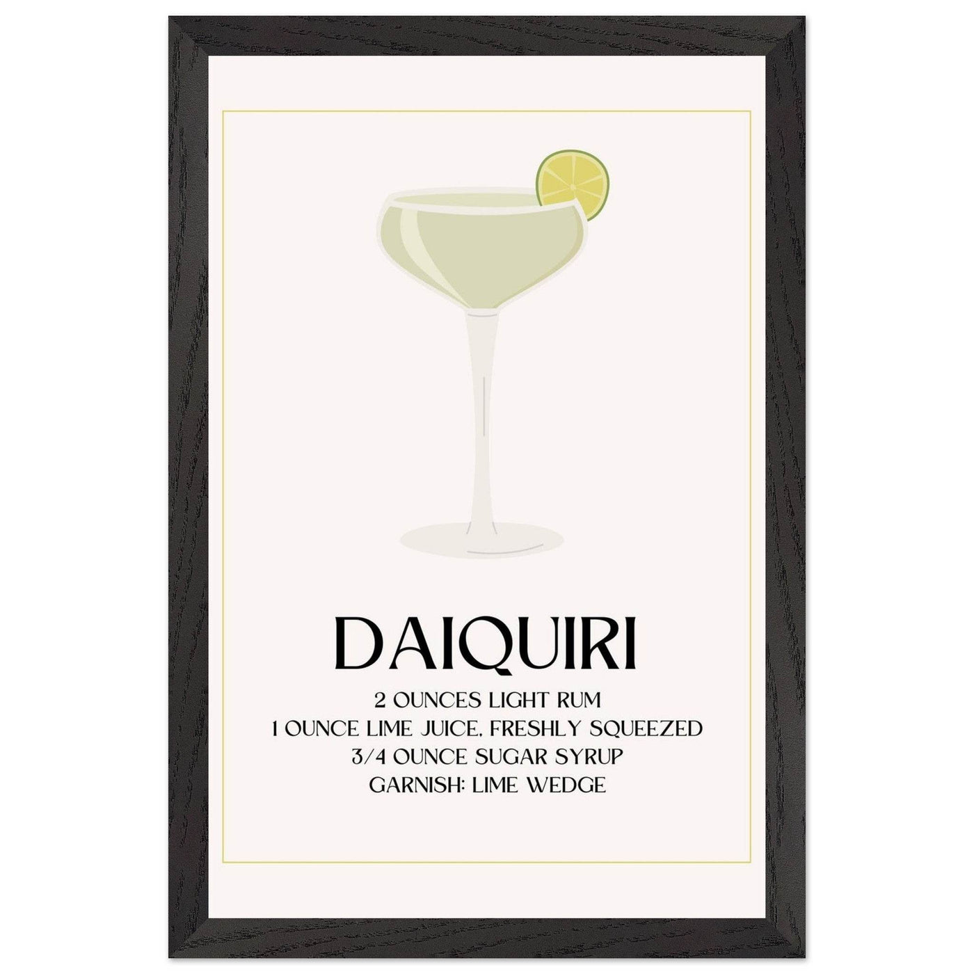 Classic Daiquiri Cocktail Recipe - Vibrantwalls