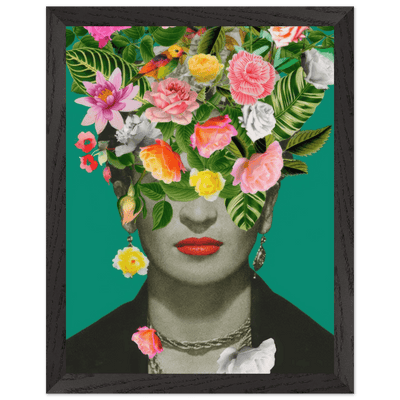 Floral Frida Artwork - Vibrant and Inspiring Home Decor - Vibrantwalls
