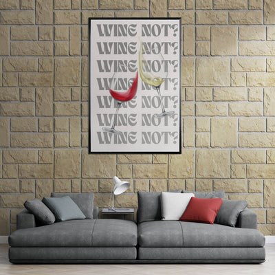 Wine Not? Stylish Wine Glass - Vibrantwalls