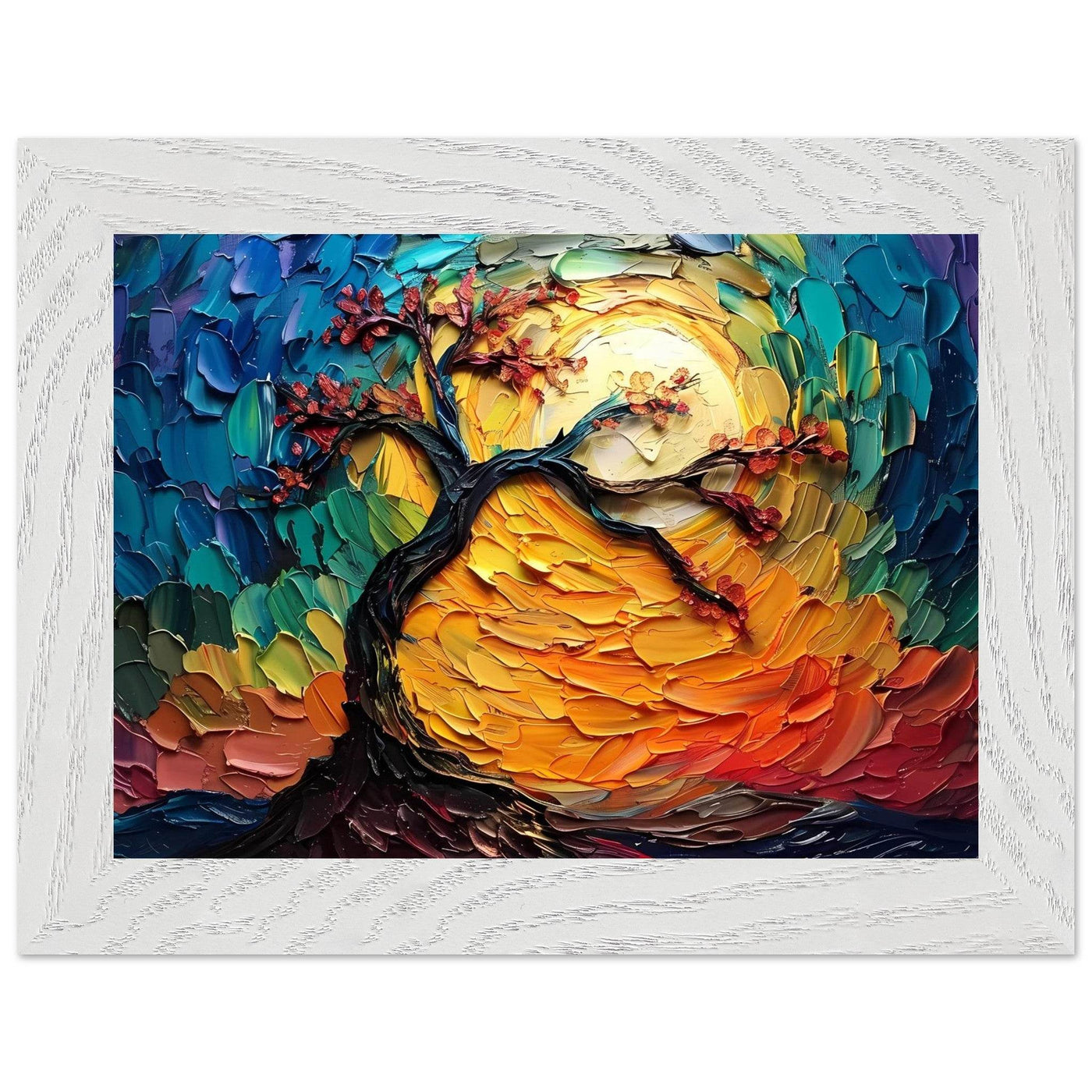 Impasto Tree of Life Poster - Vibrantwalls