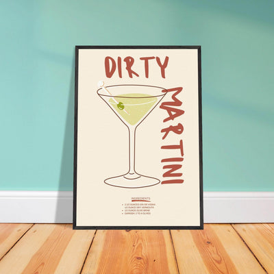 Dirty Martini Cocktail - Vibrantwalls