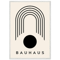 Bauhaus Black Beige Arch Circle Wall Art - Vibrantwalls