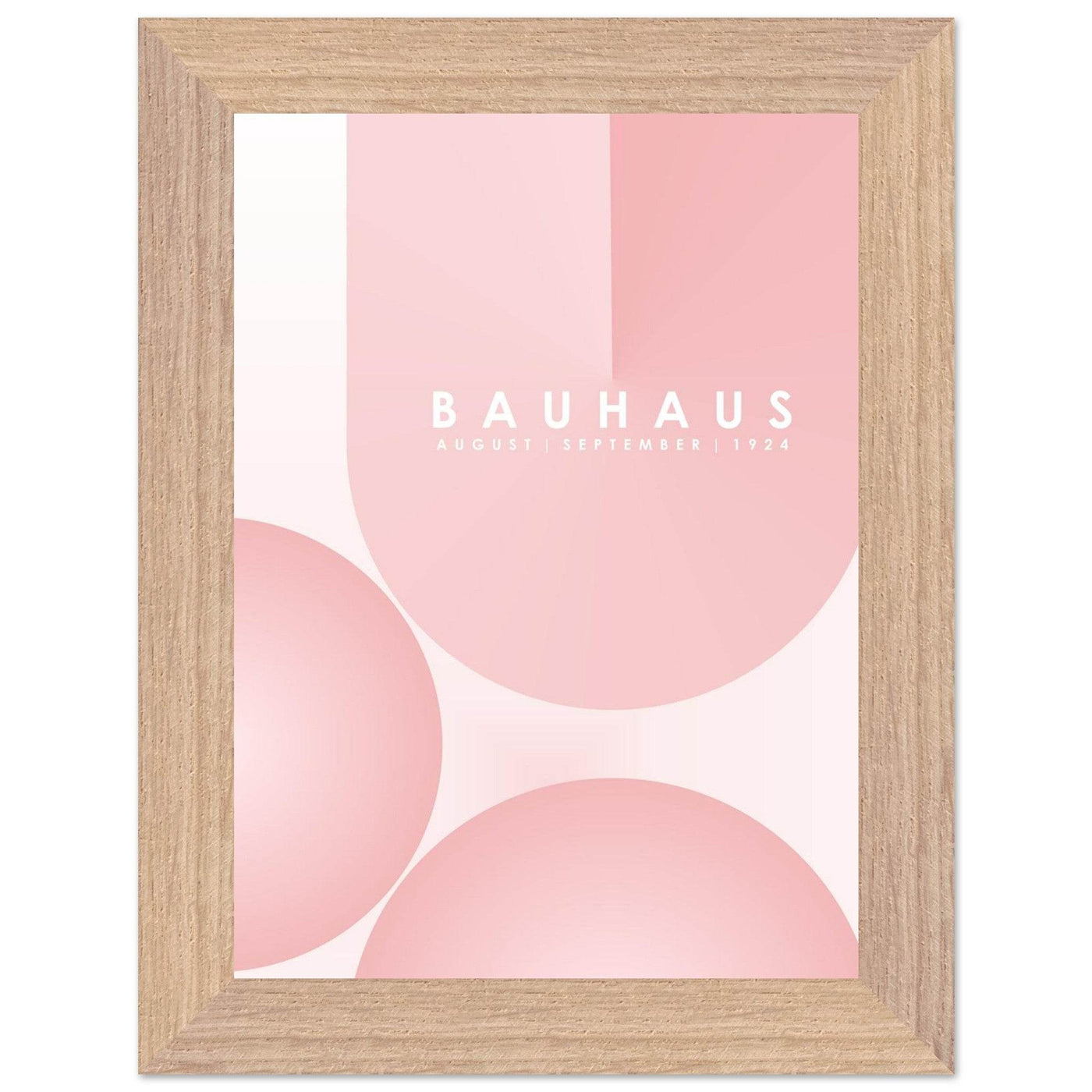 Bauhaus Soft Pink Geometric Design for Contemporary Spaces - Vibrantwalls