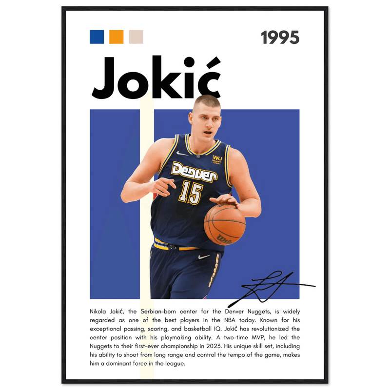 Nikola Jokic Wall Art - Vibrantwalls