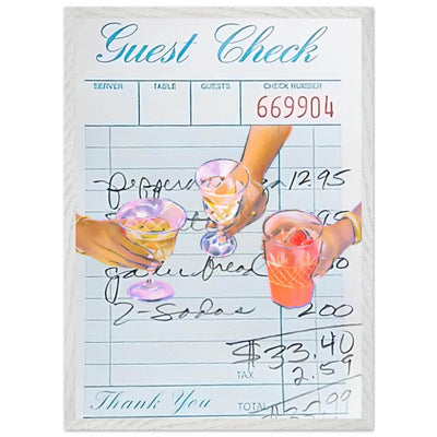 Guest Check Cocktail - Vibrantwalls
