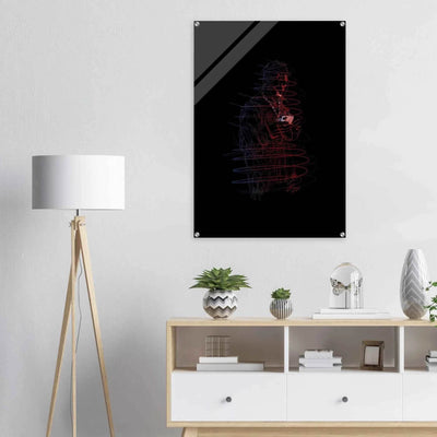Connor McGregor 'Mystic Mac' Abstract Acrylic Print – Dynamic, Neon-Effect Wall Art in Multiple Sizes - Vibrantwalls