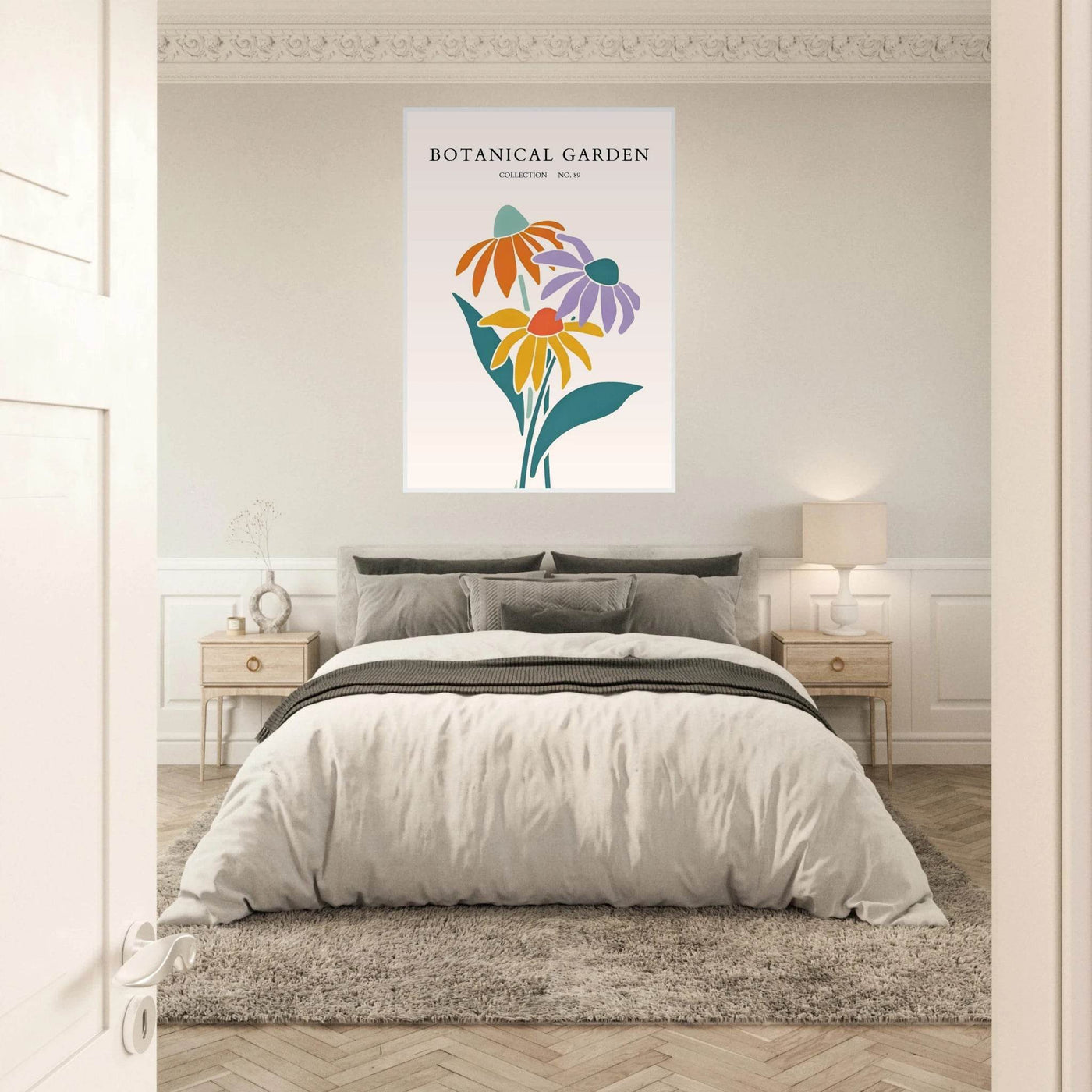 Botanical Garden Collection Framed Poster – Abstract Floral Art Print | Vibrant Colors, Ready-to-Hang - Vibrantwalls