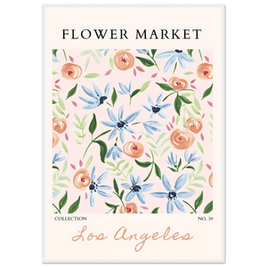 Abstract Floral Framed Poster – Pastel Blossom & Leaf Art Prints | Ready-to-Hang Wall Decor - Vibrantwalls