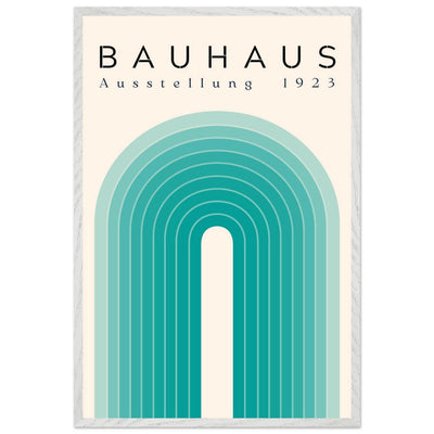 Bauhaus Ausstellung 1923 Teal & Cream - Vibrantwalls