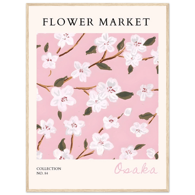 Sakura Pink Bloom Framed Poster – Delicate Floral Art Print | Ready-to-Hang in Your Choice of Frame - Vibrantwalls