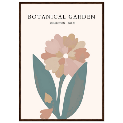 Botanical Garden Framed Poster – Gentle Floral Art Print | Soft Palette Home Decor | Ready-to-Hang - Vibrantwalls