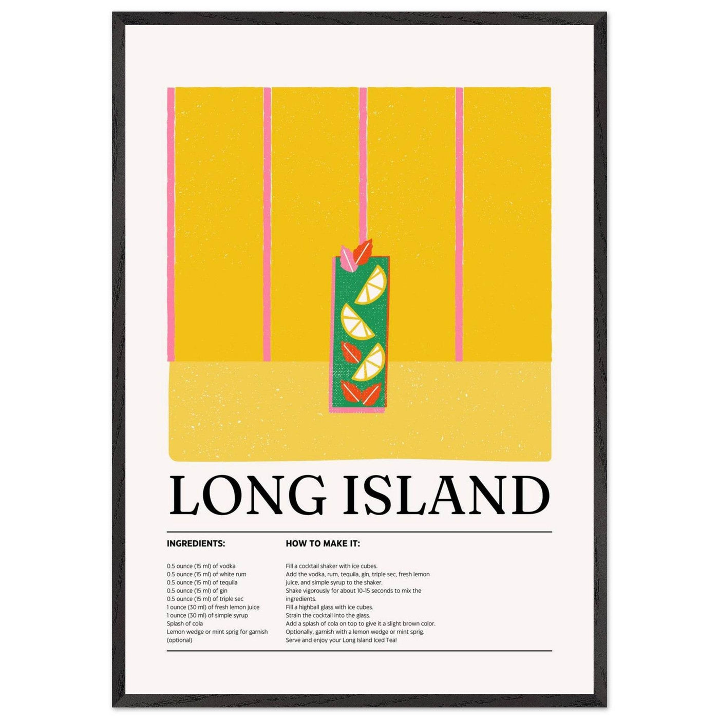 Long Island Iced Tea Recipe Party Drink - Vibrantwalls