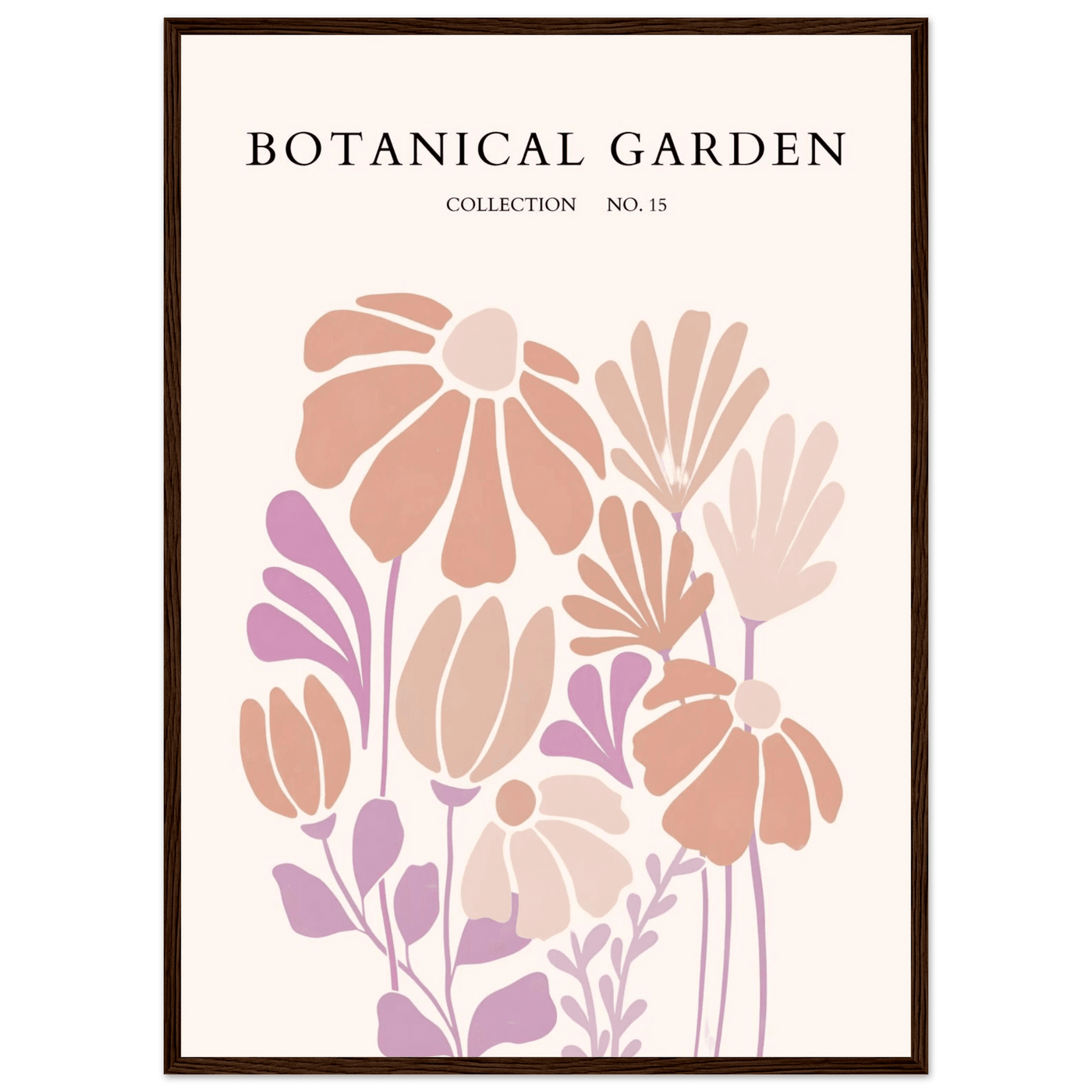 Botanical Garden Collection Framed Posters – Soft Floral Abstract Art Prints | Ready-to-Hang - Vibrantwalls