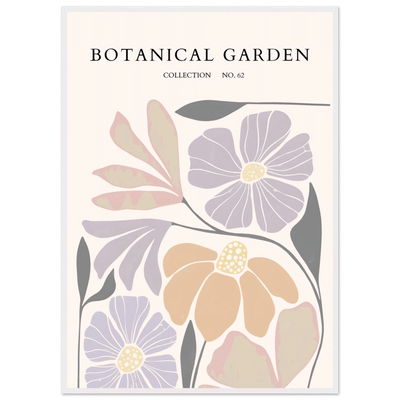 Botanical Garden Framed Posters – Soft Hues & Abstract Floral Prints | Ready-to-Hang Wall Art - Vibrantwalls