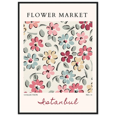 Flower Market Istanbul Art Print – Vibrant Floral Abstract Framed Poster | Ready-to-Hang Decor - Vibrantwalls