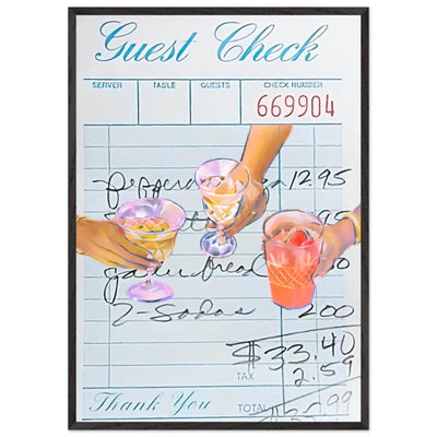 Guest Check Cocktail - Vibrantwalls