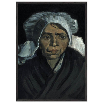 Peasant Woman Sculpture - Exquisite Head of a Peasant Woman Art Piece - Vibrantwalls