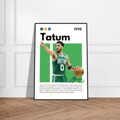 Jayson Tatum Boston Celtics Star Framed Poster Vibrantwalls