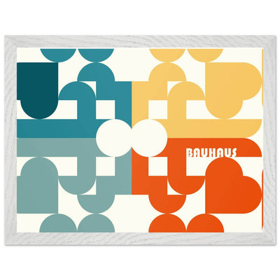 Bauhaus-Style Abstract Geometric Art - Vibrantwalls