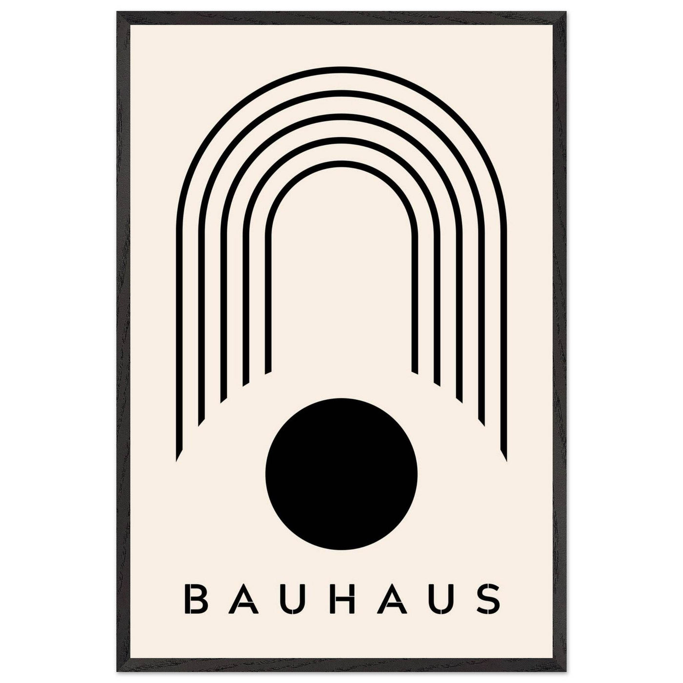 Bauhaus Black & Beige - Vibrantwalls