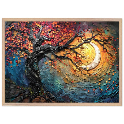 Impasto Style Autumn Tree of Life Poster - Vibrantwalls