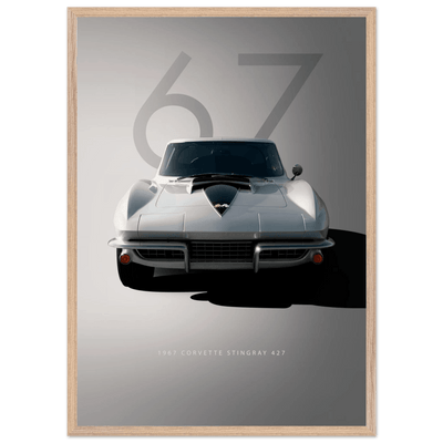 1967 Corvette Stingray 427 Framed Poster | Iconic Automotive Art, Ready-to-Hang - Vibrantwalls