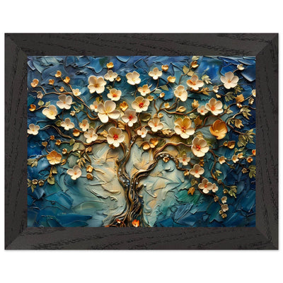 Textured Tree of Life Impasto Blooms - Vibrantwalls
