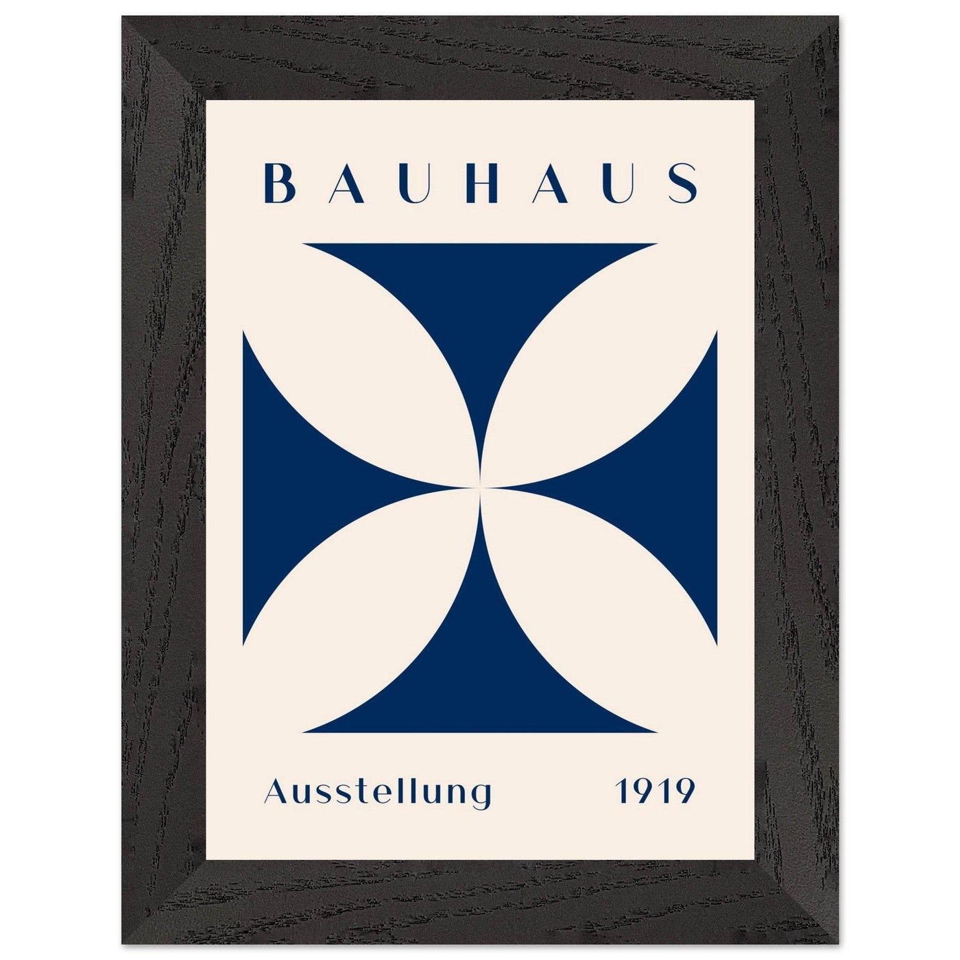 Bauhaus Exhibition 1919 - Navy Cream - Vibrantwalls