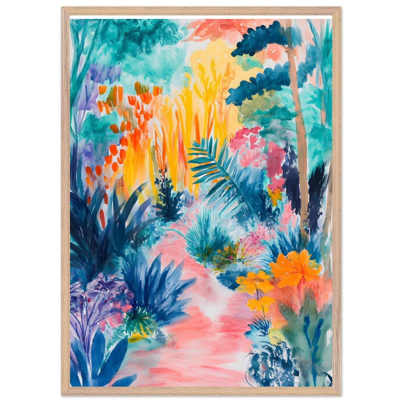 Abstract Tropical Garden Matisse I - Vibrantwalls