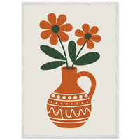 Abstract Floral Vase Art - Vibrantwalls