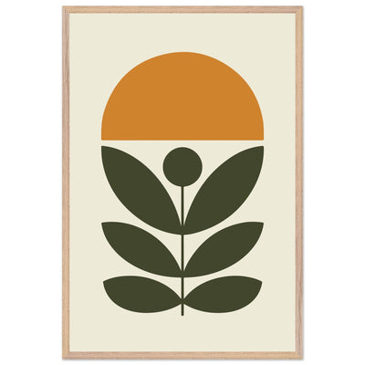 Abstract Botanical Green Plant Modern Art - Vibrantwalls